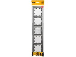 Рамка для выключателей и розеток IEK Brite BR-M52-K46 (сталь)