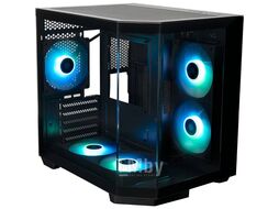 Корпус XASTRA QT400M 5ARGB-FC-C6-AC Black (QT400M-2FA24A-1FC12A-C6-AC), без БП, mATX