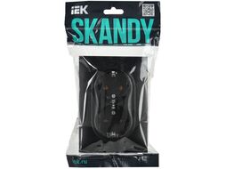Розетка IEK Skandy SK-R21-16-K02-F (черный)