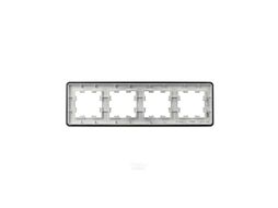 Рамка для выключателей и розеток IEK Brite BR-M42-M-01-K48 (металл/титан)