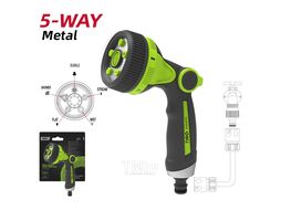 Пистолет-распылитель 3/4", 9 фунц., пластик, черный/зеленый Deli EDL8762A