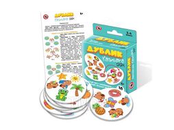 Игра настольная "Дублик.Капибара тайм", 30 карточек, картонная коробка, 4+ РУССКИЙ СТИЛЬ 02497