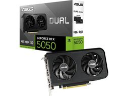 Видеокарта GeForce RTX 5050, 8Gb GDDR6 128bit, ASUS RTX 5050 Dual OC DUAL-RTX5050-O8G, RTL