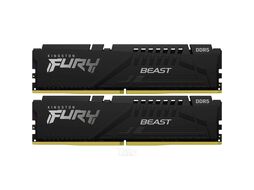 Оперативная память DDR 5 DIMM 64Gb PC44800, 5600Mhz, Kingston FURY Beast Black XMP CL40 (Kit of 2) (KF556C40BBK2-64)
