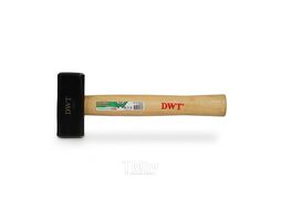 Киянка резиновая черная DWT 340 г, ручка гикори DHHR-WHB12