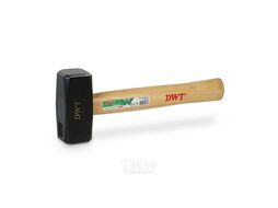 Киянка резиновая черная DWT 340 г, ручка гикори DHHR-WHB12