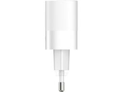 Сетевое зарядное устройство Atomic MOTION G202 GAN 20W 2-порта USB (A+C) с кабелем USB (С-L) 1.5 метра, цвет белый 10.204