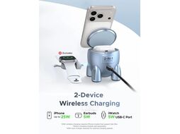 Беспроводное зарядное устройство Ugreen W713 Light Blue (65300)