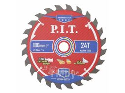 Диск пильный по дереву ADVANCE 180x20x1,4 мм, 24T Carbide, зуб ATB 15 PIT ACTW14-180T24