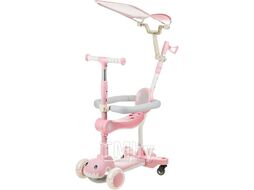 Самокат детский Ricos T-Rex JSCML603B (белый/розовый)