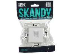 Розетка IEK Skandy SK-K10-1-K01 (арктический белый)