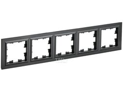 Рамка для выключателей и розеток IEK Brite BR-M52-K02 (черный)