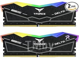 Оперативная память 64Gb Team T-Force Delta RGB Black FF3D564G6000HC38JDC01, DDR V, PC-48000, 6000MHz, kit 2x32Gb