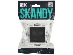 Розетка IEK Skandy SK-K20-1-K02 (черный)