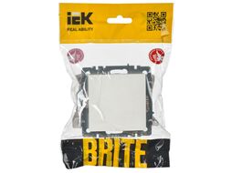 Декоративная заглушка для розетки IEK Brite BR-PL10-K01