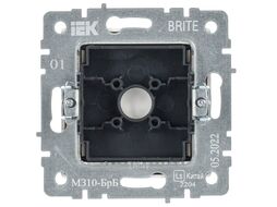 Декоративная заглушка для розетки IEK Brite BR-PL10-K01