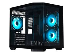 Корпус XASTRA QT400M 3ARGB-C6-AC Black (QT400M-3FM12A-C6-AC), без БП, mATX
