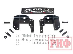 Бампер передний Toyota Land Cruiser 76/78 2007+ c доп. фарами, под штатную лебедку и расширители Риф RIF076-12356