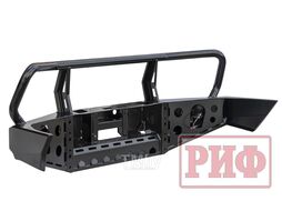 Бампер силовой передний Toyota Land Cruiser 100 2002+ с доп. фарами и защитной дугой Риф RIF100-10350-02