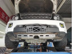 Защита радиатора, картера, РК, КПП для Land Rover Discovery 4 2009-2016, алюм. 8 мм Falcon 8119545583