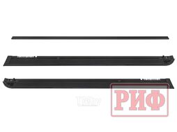 Крышка кузова для Mitsubishi L200 2015-23, роллета раздвижная 1572х1533 мм, алюминиевая, черная Риф ZM52B