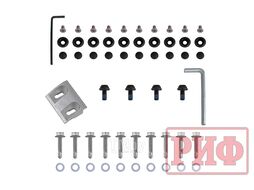 Крышка кузова для Mitsubishi L200 2015-23, роллета раздвижная 1572х1533 мм, алюминиевая, черная Риф ZM52B