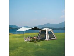 Палатка Ango Air Pro, 4-местная, быстросборная, надувной каркас, коричневая Naturehike CNK2550WS017-4BR