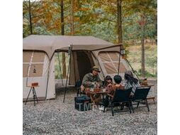Палатка Village 17, 4-местная, автоматическая, алюминиевый каркас, коричневая Naturehike CNH22ZP021-BR
