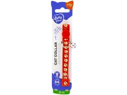 Ошейник Duvo Plus Белые лапки / 11160/red (красный)