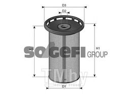 Фильтр топливный Porsche Cayene 3,0D, VW Toureg 3,0TDI/ 4,2TDi PURFLUX C803