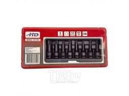 Головки ударные TORX 1/2 Т30-T80, 78мм, CrMo, набор 8 предметов H-D HD-1065