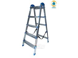 Стремянка B5 TwoSide Pro 5ст, 2 секции, стальная, оцинкованная AZK LDTH-02.05