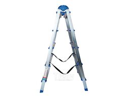 Стремянка B5 TwoSide Pro 5ст, 2 секции, стальная, оцинкованная AZK LDTH-02.05