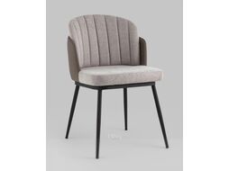Стул Stool Group Пенелопа / FDC8054O BEL-14+270-23 (рогожка серый/экокожа серый)