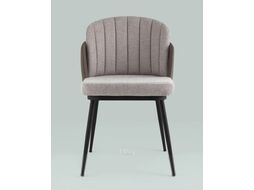 Стул Stool Group Пенелопа / FDC8054O BEL-14+270-23 (рогожка серый/экокожа серый)