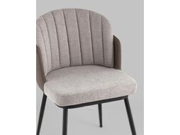 Стул Stool Group Пенелопа / FDC8054O BEL-14+270-23 (рогожка серый/экокожа серый)