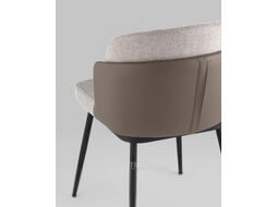 Стул Stool Group Пенелопа / FDC8054O BEL-14+270-23 (рогожка серый/экокожа серый)