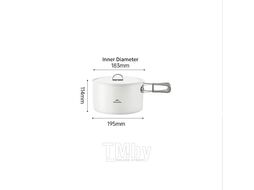 Котелок туристический 2,8 л., с керамическим покрытием, белый Naturehike CNK2450CF013-28L