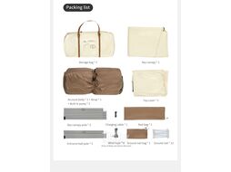 Палатка Naturehike Ango Air Pro, 4-местная, быстросборная, надувной каркас, серая (CNK2550WS017-4G)