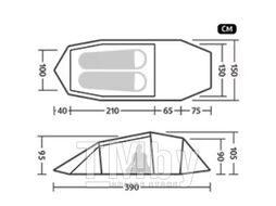 Палатка Opalus UL 2-местная, алюминиевый каркас, темно-зеленая Naturehike CNK2450WS036-2OGR