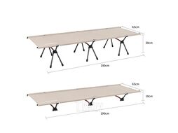 Раскладушка XJC06 190х65х38 см, до 150 кг, хаки Naturehike NH20JJ009-KH