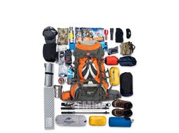 Рюкзак туристический 70 л, оранжевый Naturehike NH70B070-B-BRO