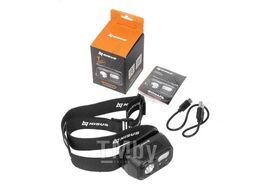 Фонарь налобный сенсорный 200 LM, IP44, USB Nisus N-FN-HL23