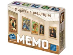 Настольная игра Нескучные игры Мемо Мировые шедевры 50 карточек / 8394