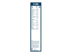 Щетка стеклоочистителя H380 380mm (задняя,крепл крючок) BOSCH 3397004756