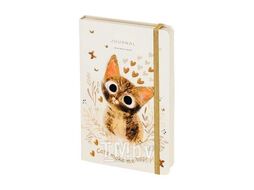 Записная книжка А5 100л на резинке Bruno Visconti "MEGAPOLIS JOURNAL.ПРОСТО ЛЮБОВЬ.МИЛЫЙ КОТИК" в линейку арт.3-479/18