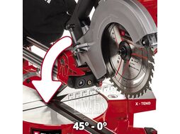 Пила торцовочная с протяжкой аккумуляторная PXC TE-SM 36/210 Li - Solo EINHELL 4300880SET