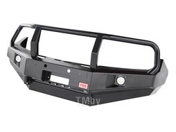 Бампер передний Nissan Navara D40/Pathfinder R51 (2010-2014) с доп. фарами и защитной дугой Риф RIFD40-10350-10