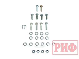 Бампер силовой задний Toyota Land Cruiser Prado 120 c квадратом под фаркоп и калиткой Риф RIF120-21076