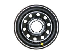 Диск усиленный УАЗ стальной черный 5x139,7 7xR15 d110 ET-3 OFF-ROAD Wheels 1570-53910BL-3
